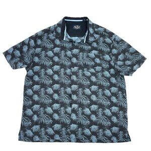 Nat Nast Silk Blend Tropical Palm Vacation Hawaiian Short Sleeve Shirt size XL